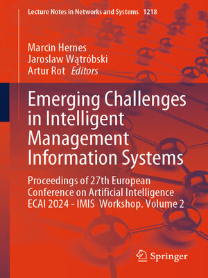 cover image of Emerging Challenges in Intelligent Management Information Systems